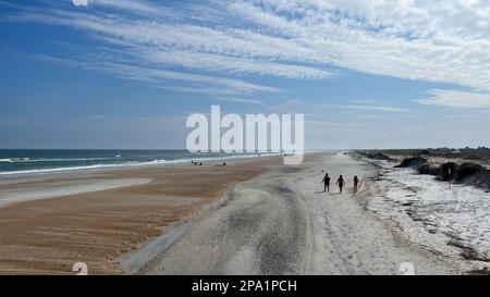 Île Amelia, FL Etats-Unis - 21 octobre 2023: La plage au parc national de l'île Little Talbot près de l'île Amelia, FL Banque D'Images