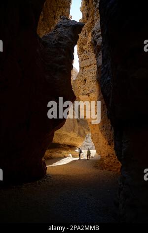 Sesriem Canyon, Dry River Tsauchab, Sesriem, parc national Namib Naukluft, Namibie Banque D'Images