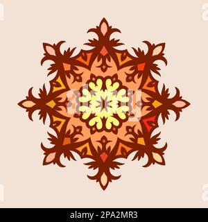 Oraments ronds, élément de conception isolé, illustration vectorielle Illustration de Vecteur