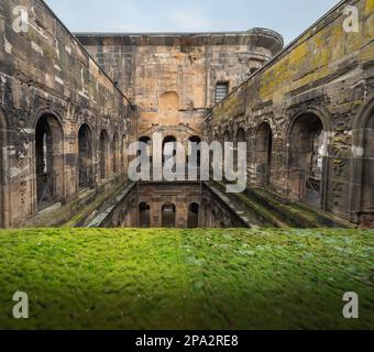 Porta Nigra Cour intérieure - Trèves, Allemagne Banque D'Images