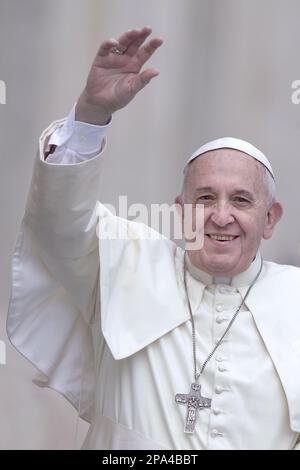 Vatican, Vatican, le 25 octobre 2014. Le pape François lors de son audience générale hebdomadaire à St. Place Pierre Banque D'Images