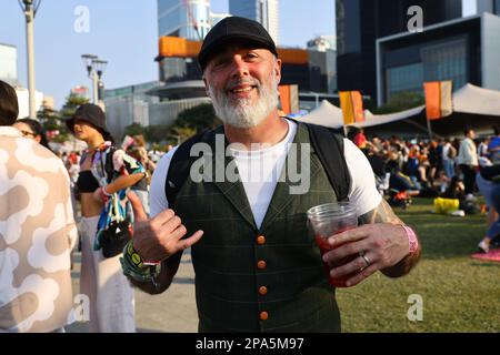 Richard Murphy, 46 du Canada, porte HHiltHH au Clockenrap Street style DAY 3 (pour STYLE Magazine), Central Habourfront, 05MAR23. SCMP/Dickson Lee Banque D'Images