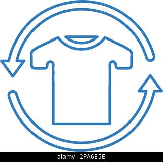 Icône du guide des tailles de vêtements, graphiques vectoriels pour une utilisation variée. Illustration de Vecteur