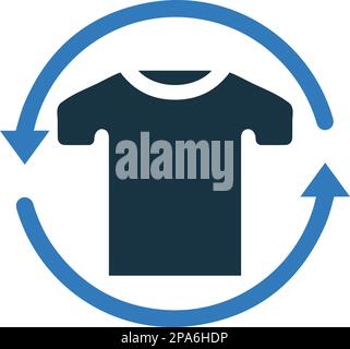 Icône du guide des tailles de vêtements, graphiques vectoriels pour une utilisation variée. Illustration de Vecteur