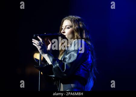 Fletcher en direct à l'AO Arena Manchester, Royaume-Uni, le 10th mars 2023. Banque D'Images