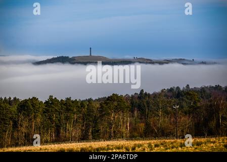 Le monument de Waterloo, près de Penielheugh Ancrum à la victoire de Wellington sur Napoléon en 1815. Scottish Borders UK Banque D'Images