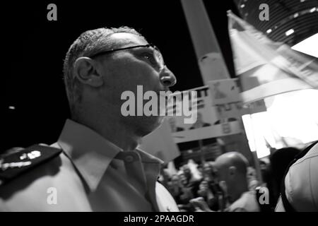 Tel Aviv, Israël. 11th mars 2023. Ami Eshed à tel-Aviv Samedi protestation crédit: James Margolis / Alamy Live News Banque D'Images