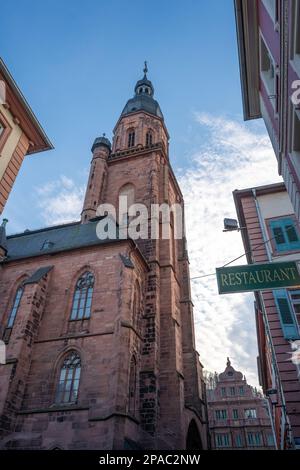 Église du Saint-Esprit (Heiliggeistkirche) - Heidelberg, Allemagne Banque D'Images