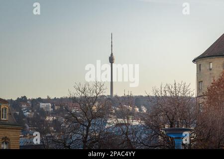 Fernsehturm Stuttgart (Stuttgart TV Tower) - Stuttgart, Allemagne Banque D'Images