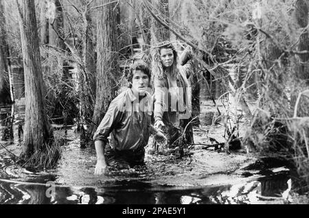 Richard Gere, Kim Basinger, sur le tournage du film, 'No Mercy', TriStar Pictures, 1986 Banque D'Images