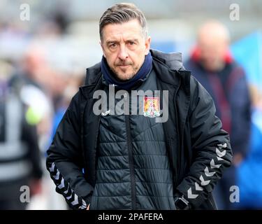 Jon Brady, directeur municipal de Northampton, lors du match Sky Bet League 2 entre Hartlepool United et Northampton Town à Victoria Park, Hartlepool, le samedi 11th mars 2023. (Photo : Mark Fletcher | ACTUALITÉS MI) Credit: MI News & Sport /Alamy Live News Banque D'Images