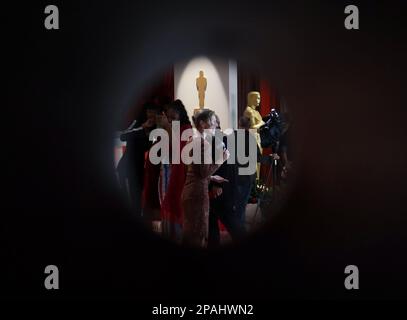 Hollywod, États-Unis. 11th mars 2023. Les préparatifs se poursuivent pour les Academy Awards 95th dans la section hollywoodienne de Los Angeles, samedi, 11 mars 2023. Les gagnants des Oscars seront annoncés au cours d'une émission télévisée ABC sur 12 mars. Photo de John Angelillo/UPI crédit: UPI/Alay Live News Banque D'Images
