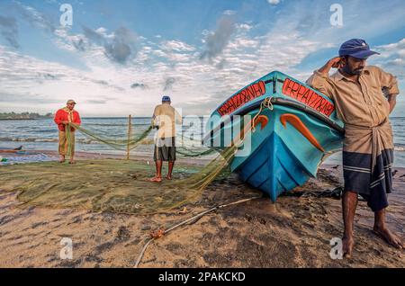 09 13 2007 Negombo, Sri Lanka activités de pêche et de pêche Negombo au Sri Lanka. Asie Banque D'Images