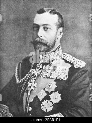 Roi George V. photo de 1910. Banque D'Images