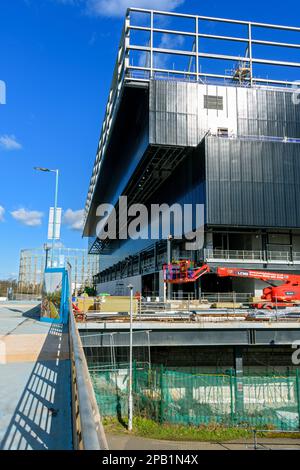 Le stade Co-op Live (en construction) près du canal Ashton, à côté du stade Etihad, Manchester, Angleterre, Royaume-Uni Banque D'Images