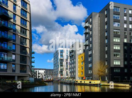 One Vesta Street, Weavers Quay et Lampwick Quay, New Islington, Ancoats, Manchester, Angleterre, ROYAUME-UNI Banque D'Images