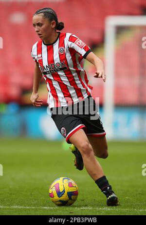 Sheffield, Royaume-Uni. 12th mars 2023. Mia Enderby de Sheffield Utd lors du match de championnat FA pour femmes à Bramall Lane, Sheffield. Crédit photo à lire : Darren Staples/Sportimage crédit : Sportimage/Alay Live News Banque D'Images