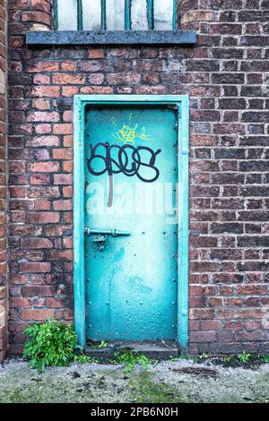 Porte d'entrée de l'entrepôt des quais de Liverpool Banque D'Images