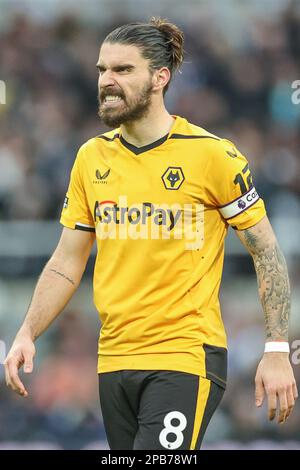 Newcastle, Royaume-Uni. 12th mars 2023. Rubén Neves #8 de Wolverhampton Wanderers réagit pendant le match de Premier League Newcastle United contre Wolverhampton Wanderers à St. James's Park, Newcastle, Royaume-Uni, 12th mars 2023 (photo de Mark Cosgrove/News Images) à Newcastle, Royaume-Uni, le 3/12/2023. (Photo de Mark Cosgrove/News Images/Sipa USA) crédit: SIPA USA/Alay Live News Banque D'Images