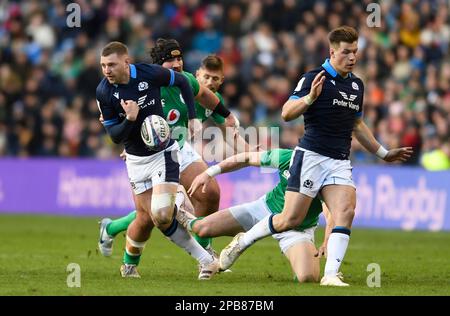 Édimbourg, Royaume-Uni. 12th mars 2023. Finn Russell d'Écosse pendant le match Guinness 6 Nations au stade Murrayfield, à Édimbourg. Crédit photo à lire: Neil Hanna/Sportimage crédit: Sportimage/Alamy Live News Banque D'Images