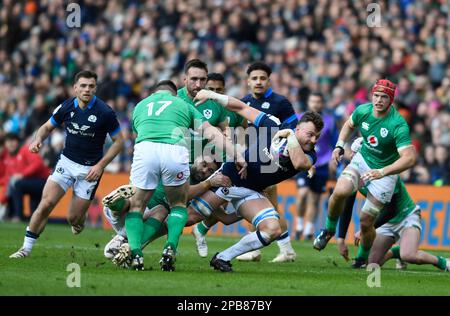 Édimbourg, Royaume-Uni. 12th mars 2023. Jack Dempsey, d'Écosse, lors du match Guinness 6 Nations au stade Murrayfield, à Édimbourg. Crédit photo à lire: Neil Hanna/Sportimage crédit: Sportimage/Alamy Live News Banque D'Images