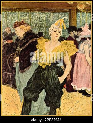 MOULIN ROUGE Henri de Toulouse-Lautrec : le clownesse Cha-U-Kao au Moulin Rouge Paris France 1895 Banque D'Images