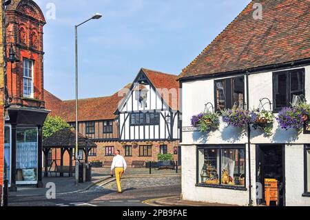 The Guildhall de 'No Name Street', Sandwich, Kent, Angleterre, Royaume-Uni Banque D'Images