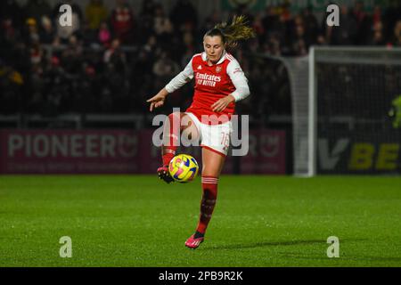 Borehamwood, Royaume-Uni. 12th mars 2023. Borehamwood, Angleterre, 12 mars 2023: Noelle Maritz (16 Arsenal) en action pendant le jeu de la Super League de Womens entre Arsenal et Reading à Meadow Park à Borehamwood, Angleterre (Dylan Clinton/SPP) Credit: SPP Sport Press photo. /Alamy Live News Banque D'Images