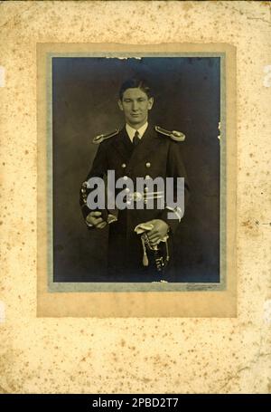 Capitaine William Frank Cook, deuxième commandant du HMAS Wyatt EARP. Banque D'Images