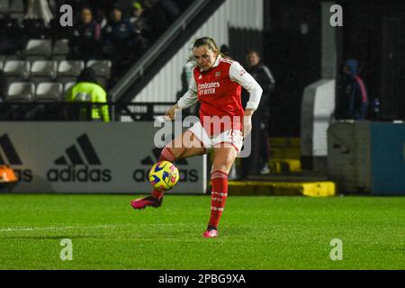 Borehamwood, Royaume-Uni. 12th mars 2023. Borehamwood, Angleterre, 12 mars 2023: Noelle Maritz (16 Arsenal) en action pendant le match de la Super League Barclays Womens entre Arsenal et Reading à Meadow Park à Borehamwood, Angleterre. (Dylan Clinton/SPP) crédit: SPP Sport presse photo. /Alamy Live News Banque D'Images