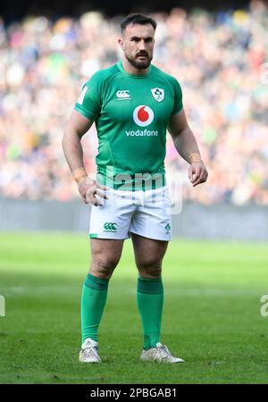 Édimbourg, Royaume-Uni. 12th mars 2023. Ronan Kelleher d'Irlande pendant le match Guinness 6 Nations au stade Murrayfield, Édimbourg. Crédit photo à lire: Neil Hanna/Sportimage crédit: Sportimage/Alamy Live News Banque D'Images