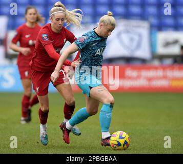 Birkenhead, Royaume-Uni. 12th mars 2023. Bethany England de Tottenham Hotspur sur le ballon pendant le match de la Super League féminine de FA à Prenton Park, Birkenhead. Crédit photo à lire: Gary Oakley/Sportimage crédit: Sportimage/Alay Live News Banque D'Images