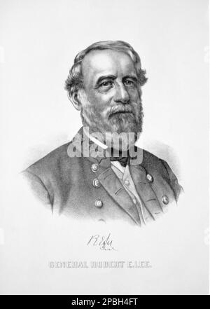 Le général ROBERT E. LEE ( 1807 - 1870 ) de l' Armée confédérée . Lee a été un officier de carrière de l'armée américaine, un ingénieur et l'un des généraux les plus célèbres de l'histoire américaine. SÉCESSION GUERRE CIVILE - GUERRA CIVILE DI SECESSIONE AMERICANA - uomo anziano vecchio - homme âgé - barba bianca - barbe blanche - noeud papillon - Cravatta - - - Etats-Unis - SUDISTA CONFEDERATO - CONFEDERATE --- Archivio GBB Banque D'Images