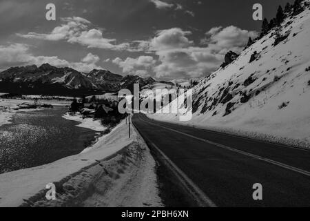 Stanley, Idaho en hiver Banque D'Images