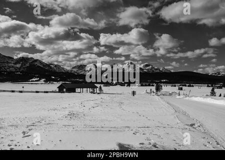 Stanley, Idaho en hiver Banque D'Images