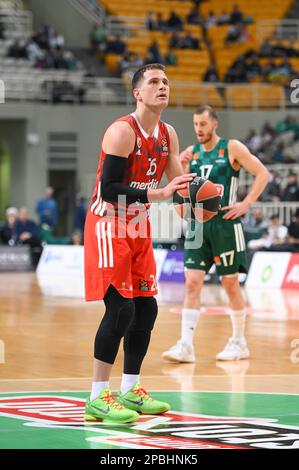 26 NEMANJA NEDOVIC de Crvena Zvezda Meridianbet Belgrade pendant l'Euroligue, Round 28, match entre Panathinaikos Athènes et Crvena Zvezda Meridia Banque D'Images