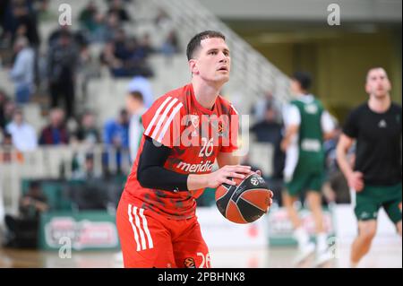 26 NEMANJA NEDOVIC de Crvena Zvezda Meridianbet Belgrade pendant l'Euroligue, Round 28, match entre Panathinaikos Athènes et Crvena Zvezda Meridia Banque D'Images