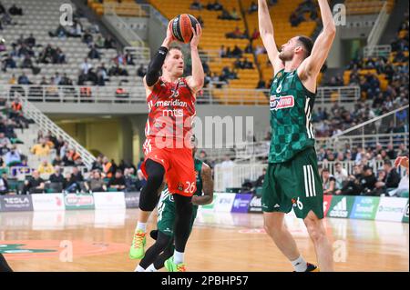 26 NEMANJA NEDOVIC de Crvena Zvezda Meridianbet Belgrade pendant l'Euroligue, Round 28, match entre Panathinaikos Athènes et Crvena Zvezda Meridia Banque D'Images
