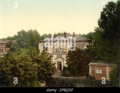 1895 CA , Bayreuth, Bavière, ALLEMAGNE : la Villa Wahnfried de Wagner , du compositeur de musique allemand RICHARD WAGNER ( 1813- 1883 ) . Photochrome , USA - GERMANIA - BAVIERA - BAVIÈRE - BAYERN - MUSIQUE - CLASSIQUE - MUSICA CLASSICA - LIRICA - OPÉRA - COMPOSITORE - MUSICISTA - COMPOSITORE - OPERA LIRICA - MUSICISTA - CASA - MAISON - ABITAZIONE - ARCHITETURA - ARCHITECTURE - JARDIN - GIARDINO - PARCO - -- ARCHIVIO GBB Banque D'Images