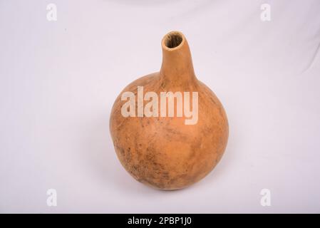 Gourd, calabash, cuillère de gourde sur un fond isolé Banque D'Images