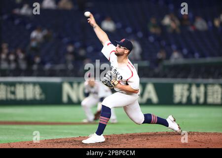 Tokyo, Japon. 13th mars 2023. Daniel Padysak (CZE) Baseball : 2023 World Baseball Classic First Round Pool B Game entre l'Australie et la République Tchèque au Tokyo Dome à Tokyo, Japon . Crédit : CTK photo/AFLO/Alamy Live News Banque D'Images