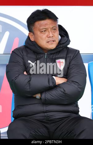 Cho Kwi Jae (Sanga), 12 MARS 2023 - football : 2023 J1 rencontre de ligue entre Shonan Bellmare 0-2 Kyoto Sanga F.C. au stade de Lemongas Hiratsuka, Kanagawa, Japon. (Photo de Naoki Morita/AFLO SPORT) Banque D'Images