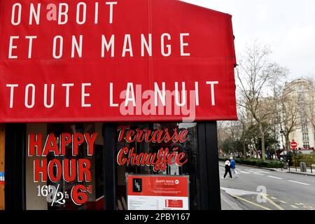 Bistrot parisien - Paris - France Banque D'Images