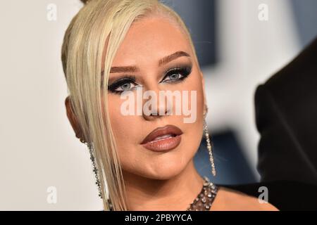 Los Angeles, États-Unis. 13th mars 2023. Christina Aguilera arrivant à la Vanity Fair Oscar Party à sur 12 mars 2023 à Los Angeles, CA. © Lisa OConnor/AFF-USA.com crédit: AFF/Alamy Live News Banque D'Images