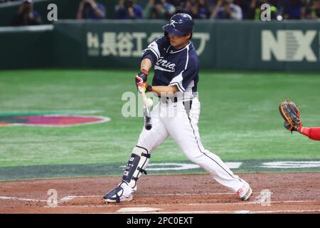 Tokyo, Japon. 13th mars 2023. Baekho Kang (KOR) Baseball : 2023 World Baseball Classic First Round Pool B Game entre la Corée du Sud - Chine au Tokyo Dome à Tokyo, Japon . Crédit : CTK photo/AFLO/Alamy Live News Banque D'Images