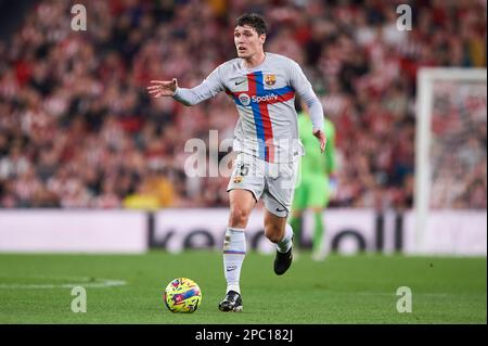 Bilbao, Espagne. 12 mars 2023, Andreas Christensen du FC Barcelone lors du match de la Liga entre le club athlétique et le FC Barcelone, a joué au stade San Mames sur 12 mars 2023 à Bilbao, en Espagne. (Photo de Cesar Ortiz / PRESSIN) Banque D'Images