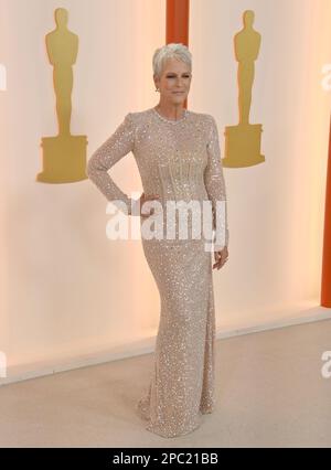 Jamie Lee Curtis participe aux Academy Awards 95th annuels au Dolby Theatre, dans la section hollywoodienne de Los Angeles, dimanche, à 12 mars 2023. Photo de Jim Ruymen/UPI Banque D'Images