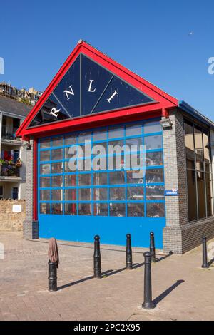 Station de canot de sauvetage à Ilfracombe Harbour, North Devon, Royaume-Uni Banque D'Images