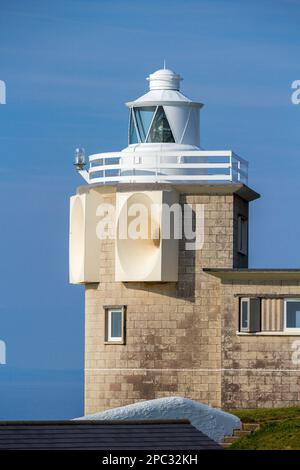 Phare de Bull point, Mortehoe, North Devon, Royaume-Uni Banque D'Images