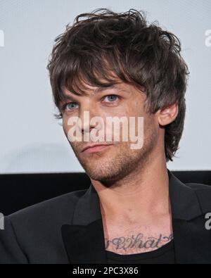 Tokyo, Japon. 13th mars 2023. Le chanteur Louis Tomlinson assiste à la première japonaise du film "All of them Voices" à Tokyo, Japon, lundi, 13 mars 2023. Photo par Keizo Mori/UPI crédit: UPI/Alay Live News Banque D'Images